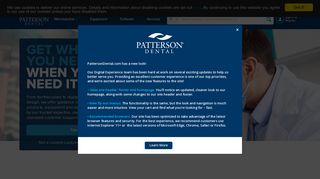 
                            11. Patterson Dental: Dental Supplies, Equipment, Technology, and Service