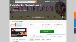 
                            4. Pattukottai Kmv Marriage Centre, T Nagar - ad marriage dot com ...