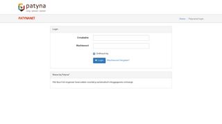 
                            8. Patynanet login