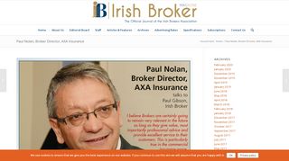 
                            9. Paul Nolan, Broker Director, AXA Insurance - Irish Broker Magazine