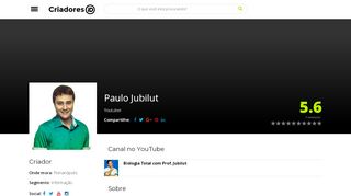 
                            10. Paulo Jubilut Biologia Total canal Youtube Criadores iD