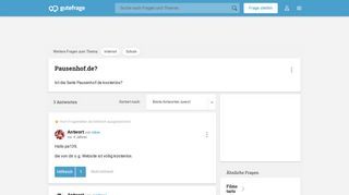 
                            7. Pausenhof.de? (Schule, Internet) - Gutefrage