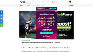 
                            11. Pawaboost! betPawa offers best odds in Zambia! - Futaa