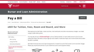 
                            12. Pay A Bill (eBill) | Ball State University