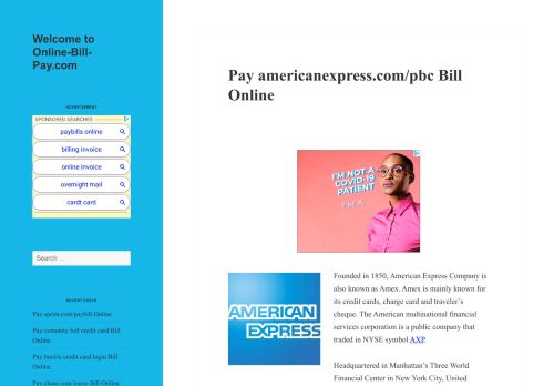 
                            11. Pay americanexpress.com/pbc Bill Online - Online-Bill-Pay.com