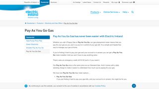 
                            13. Pay As You Go Gas | PAYG Gas | Electric Ireland