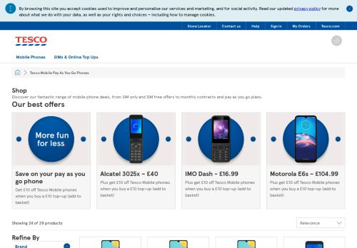 
                            11. Pay As You Go Phones | Mobile Phones - Tesco- Network: Tesco ...