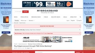 
                            7. Pay Edgars account through FNB Online Banking? | MyBroadband