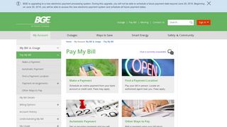 
                            5. Pay My Bill | Baltimore Gas and Electric Company - BGE.com