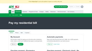 
                            3. Pay my residential bill | LG&E and KU - LGE-KU.com