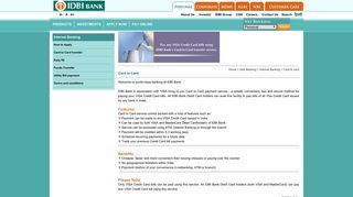 
                            6. Pay Online | IDBI Bank Pay Online | Card to card