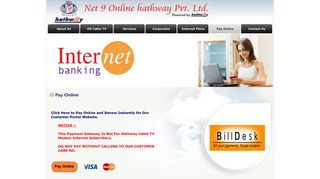 
                            4. Pay Online - Net 9 Hathway