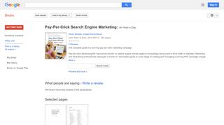 
                            11. Pay-Per-Click Search Engine Marketing: An Hour a Day