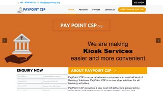 
                            5. Pay Point CSP: Home