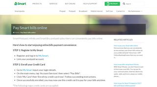 
                            3. Pay Smart bills online - Smartopedia - Help & Support - Smart ...