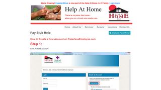 
                            2. Pay Stub Help - Help At Home