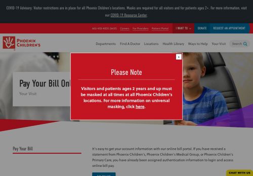 
                            1. Pay Your Bill Online | Phoenix Children's Hospital