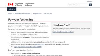 
                            7. Pay your fees online - Immigration, Refugees and ...