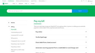 
                            7. Pay your Spark bill online | Spark NZ