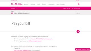 
                            3. Pay your T-Mobile bill | T-Mobile Support