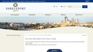
                            13. Pay Your Water Bill or View Your Account | Shreveport, LA - Official ...