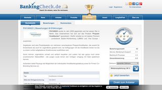 
                            10. PAYANGO | BankingCheck.de