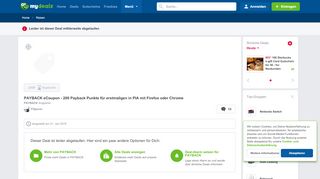 
                            8. PAYBACK eCoupon - 200 Payback Punkte für erstmaligen in PIA mit ...