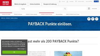 
                            8. PAYBACK Punkte einlösen zuhause, unterwegs und im Markt. - Rewe