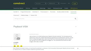 
                            10. Payback VISA - comdirect