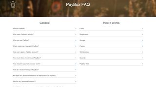 
                            3. PayBox FAQ