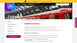 
                            10. PayByPhone parking | Brighton & Hove City Council