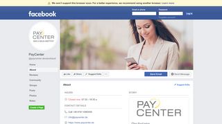 
                            11. PayCenter - About | Facebook