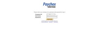 
                            11. Paychex eServices - Login