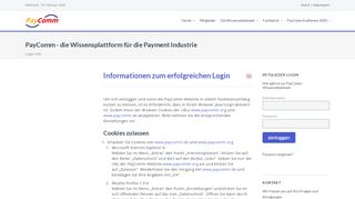 
                            11. PayComm | Login-Info