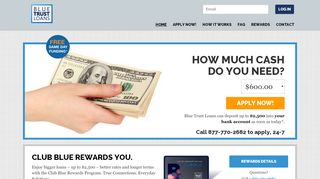 
                            13. Payday Loan Alternative - Blue Trust Loans Up to $2000!