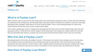 
                            7. Payday Loan - Cash Till Payday