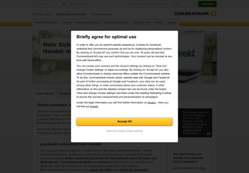 
                            6. paydirekt: Die neue Bezahllösung für Online-Händler - Commerzbank