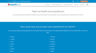 
                            13. Payer via PayPal avec paysafecard - paysafecard.com