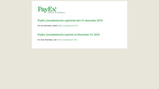 
                            1. PayEx Account