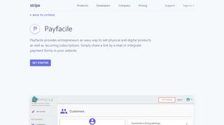 
                            8. Payfacile Integrations - Payfacile Works with Stripe