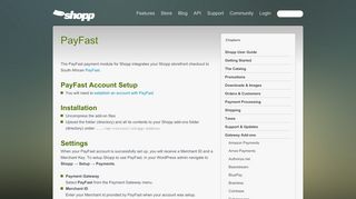 
                            9. PayFast - Documentation » Documentation — The Official User Guide ...