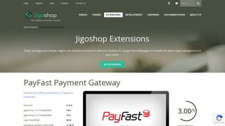 
                            10. PayFast Payment Gateway - Jigoshop