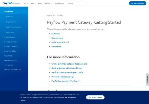 
                            5. Payflow Payment Gateway: Getting Started - PayPal Developer