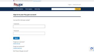 
                            9. Pay.gov - Sign in to your Pay.gov account