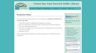 
                            13. Paying Fines Online | Oyster-Bay East Norwich Public Library