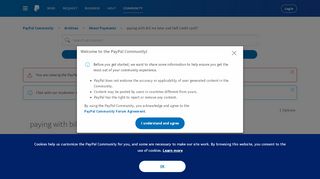 
                            12. paying with bill me later and half credit card? - PayPal Community