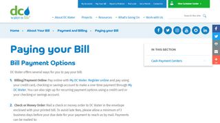
                            10. Paying your Bill - DC Water