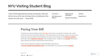 
                            6. Paying Your Bill – NYU Visiting Student Blog