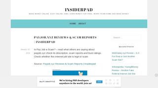 
                            10. Payjob.xyz Reviews & Scam Reports | Insiderpad – Insiderpad