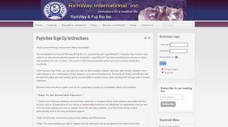 
                            4. Paylution Sign-up Instructions - Richway International